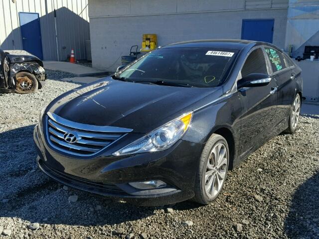 5NPEC4AC6EH815259 - 2014 HYUNDAI SONATA SE BLACK photo 2