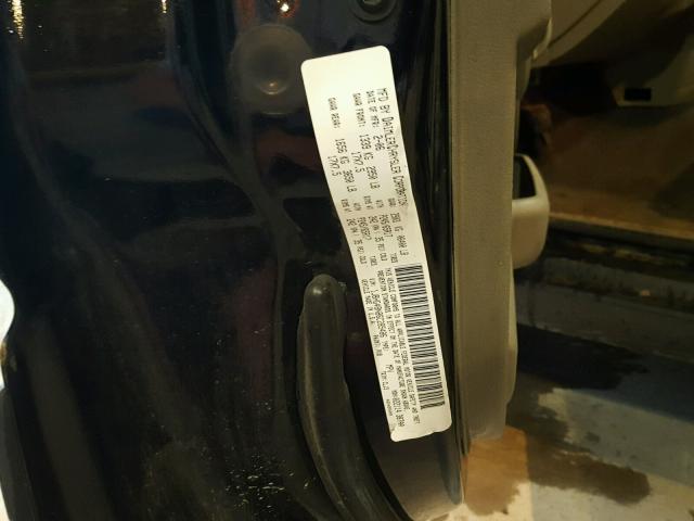 1J8HG48N86C285486 - 2006 JEEP COMMANDER BLACK photo 10