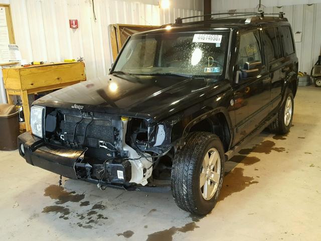 1J8HG48N86C285486 - 2006 JEEP COMMANDER BLACK photo 2