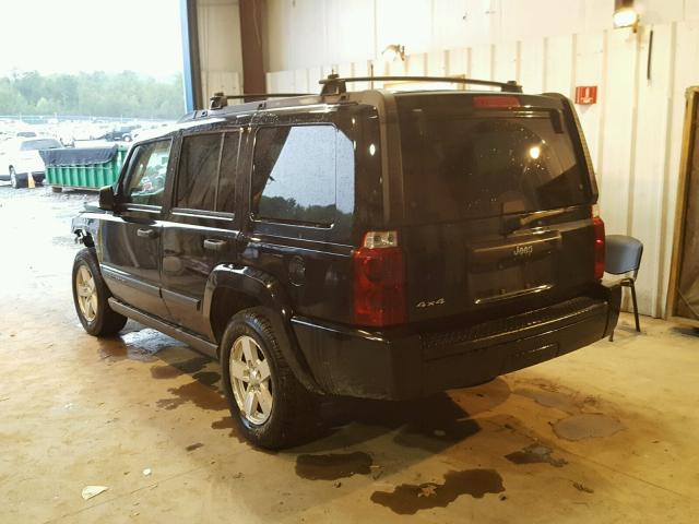 1J8HG48N86C285486 - 2006 JEEP COMMANDER BLACK photo 3