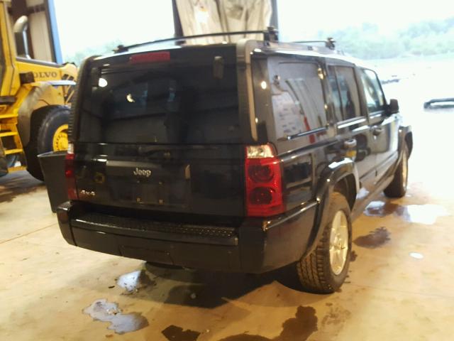 1J8HG48N86C285486 - 2006 JEEP COMMANDER BLACK photo 4