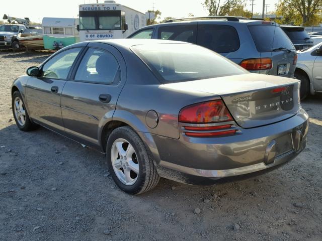 1B3EL36TX4N181280 - 2004 DODGE STRATUS SE GRAY photo 3