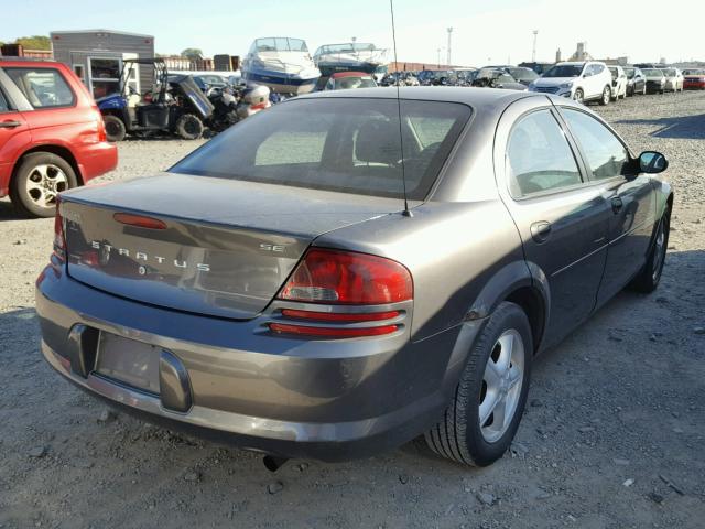 1B3EL36TX4N181280 - 2004 DODGE STRATUS SE GRAY photo 4