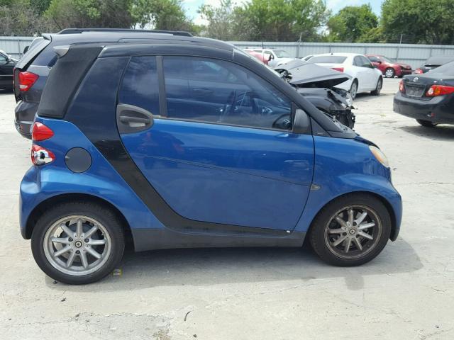 WMEEK31X29K264207 - 2009 SMART FORTWO PAS BLUE photo 6