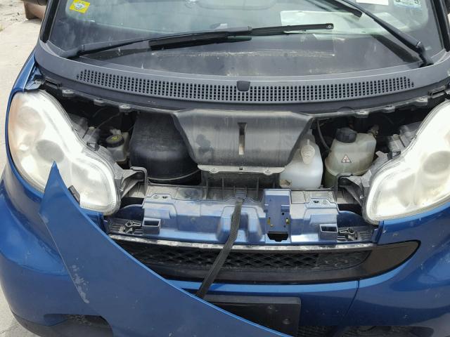 WMEEK31X29K264207 - 2009 SMART FORTWO PAS 蓝色 照片 7