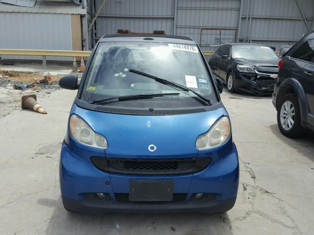 WMEEK31X29K264207 - 2009 SMART FORTWO PAS 蓝色 照片 9