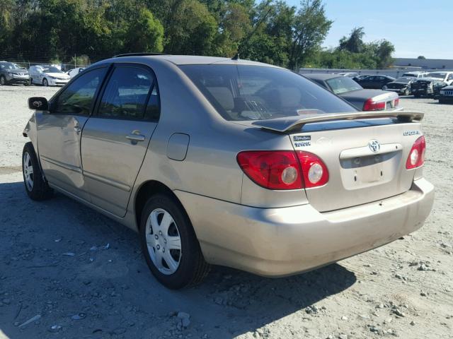 2T1BR30E35C453540 - 2005 TOYOTA COROLLA CE GOLD photo 3