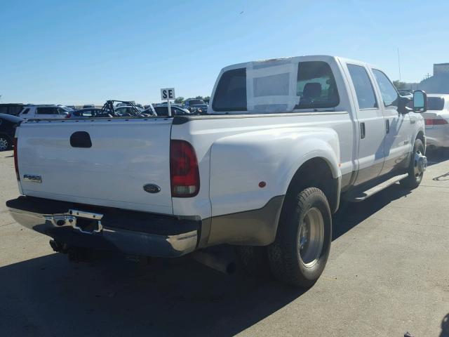 1FTWW32P45EB80100 - 2005 FORD F350 WHITE photo 4