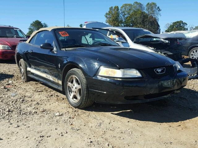 1FAFP44492F166632 - 2002 FORD MUSTANG BLACK photo 1