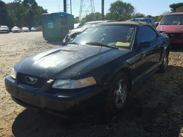 1FAFP44492F166632 - 2002 FORD MUSTANG BLACK photo 2