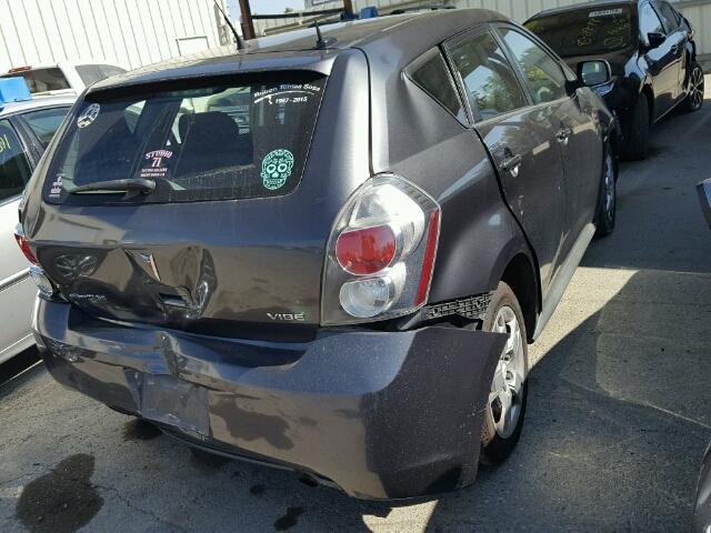 5Y2SP6E07AZ415846 - 2010 PONTIAC VIBE GRAY photo 4