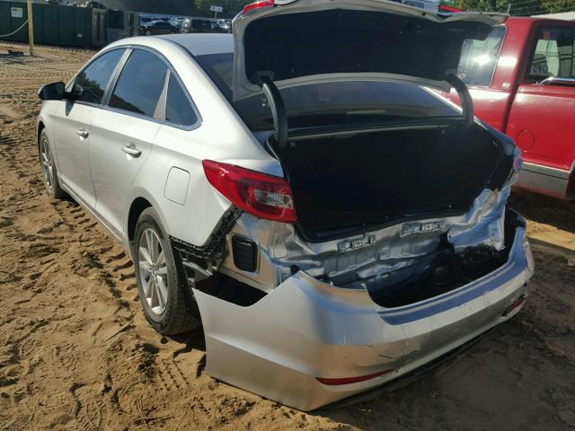 5NPE24AF7GH310539 - 2016 HYUNDAI SONATA SE SILVER photo 3