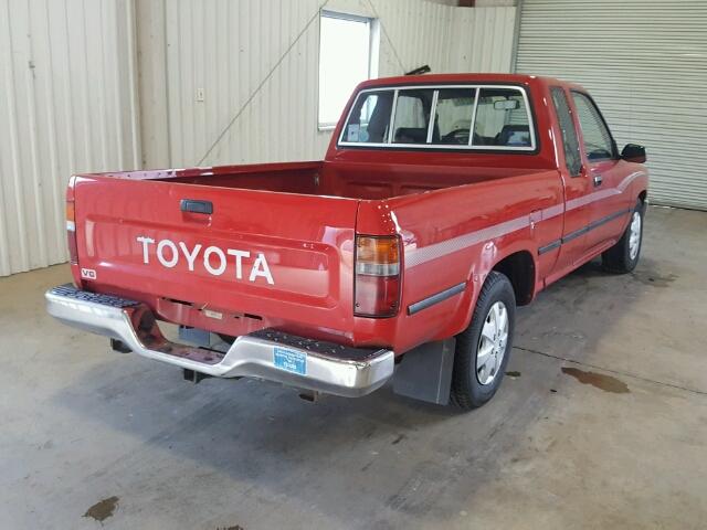 JT4VN93D3M5025753 - 1991 TOYOTA PICKUP 1/2 RED photo 4