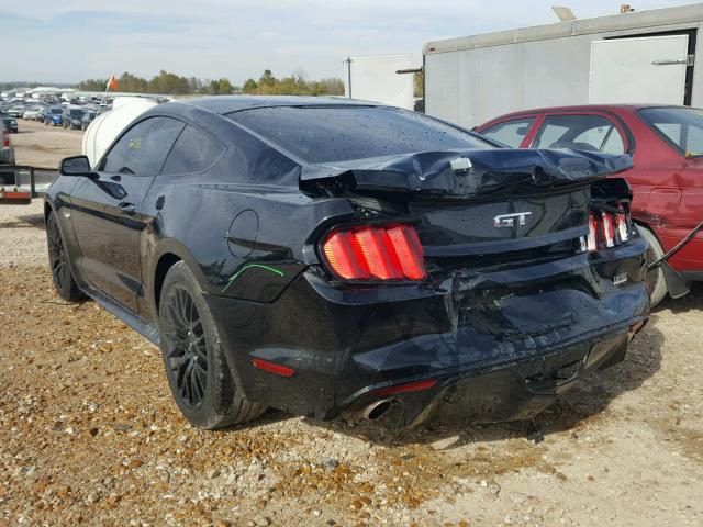 1FA6P8CF5H5323288 - 2017 FORD MUSTANG GT BLACK photo 3