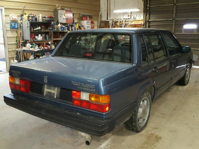 YV1FX8749H1122143 - 1987 VOLVO 740 GLE BLUE photo 4