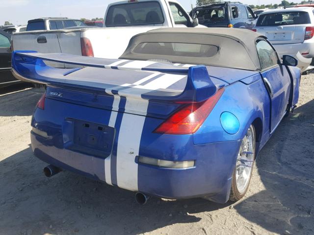 JN1AZ36A95M756599 - 2005 NISSAN 350Z ROADS BLUE photo 4