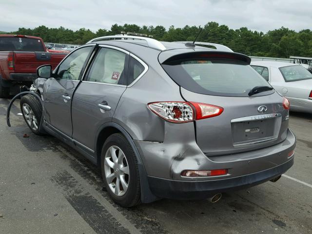 JNKAJ09E78M305109 - 2008 INFINITI EX35 BASE GRAY photo 3