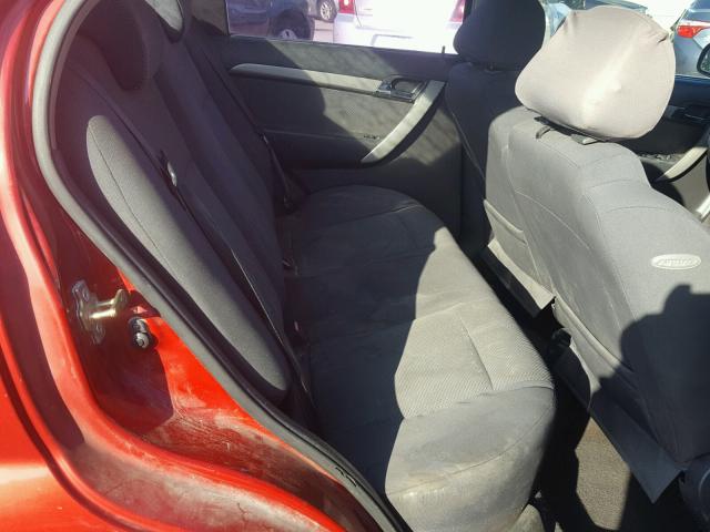 KL1TD56657B121638 - 2007 CHEVROLET AVEO BASE 红色 照片 6