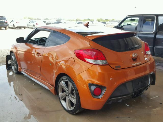 KMHTC6AE5DU167014 - 2013 HYUNDAI VELOSTER T ORANGE photo 4