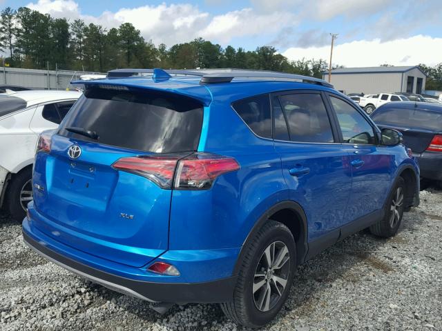 JTMWFREV8HD093923 - 2017 TOYOTA RAV4 BLUE photo 4