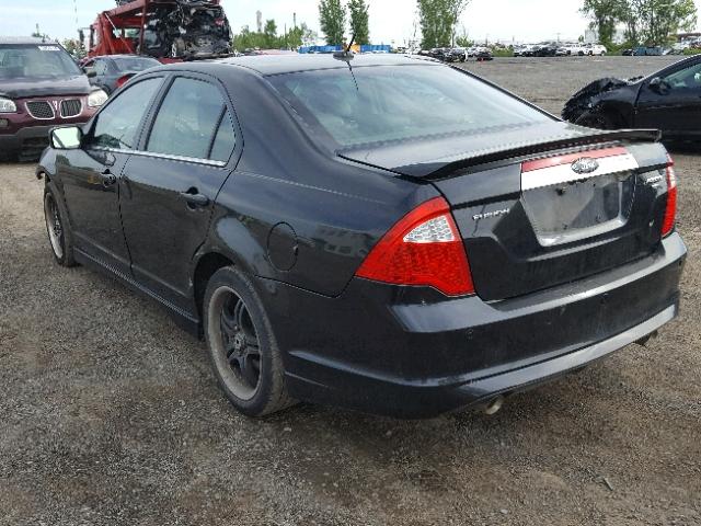 3FAHP0DC1AR161600 - 2010 FORD FUSION SPO BLACK photo 3