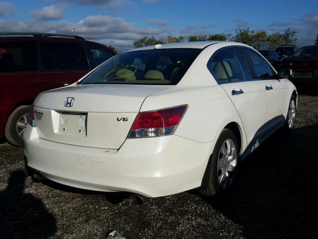 5KBCP3F84AB012891 - 2010 HONDA ACCORD EXL WHITE photo 4