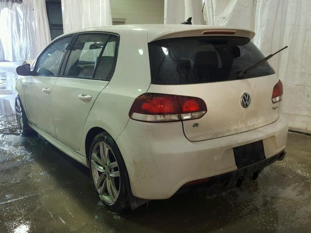 WVWPF7AJ2DW072057 - 2013 VOLKSWAGEN GOLF R WHITE photo 3