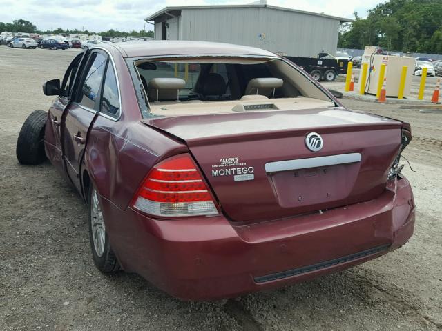 1MEHM42155G627245 - 2005 MERCURY MONTEGO PR 栗色 照片 3