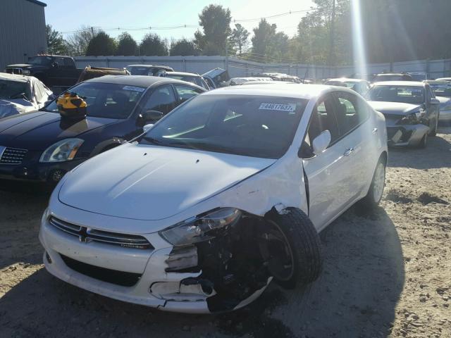 1C3CDFCB5ED695551 - 2014 DODGE DART LIMIT WHITE photo 2