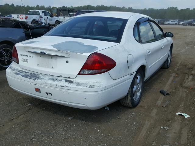 1FAFP53U65A104422 - 2005 FORD TAURUS WHITE photo 4