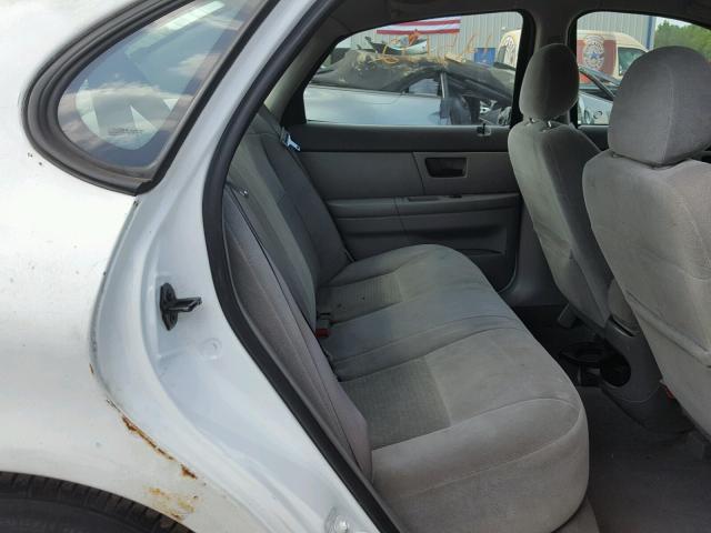 1FAFP53U65A104422 - 2005 FORD TAURUS WHITE photo 6