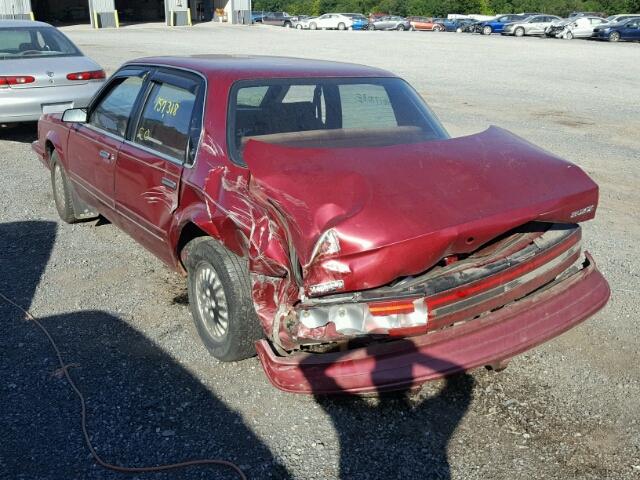 1G4AG55MXT6400072 - 1996 BUICK CENTURY SP MAROON photo 3