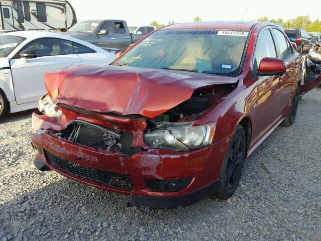 JA3AU26U19U012337 - 2009 MITSUBISHI LANCER ES/ RED photo 2