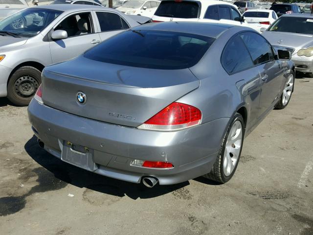 WBAEH73434B215305 - 2004 BMW 645 CI AUT GRAY photo 4