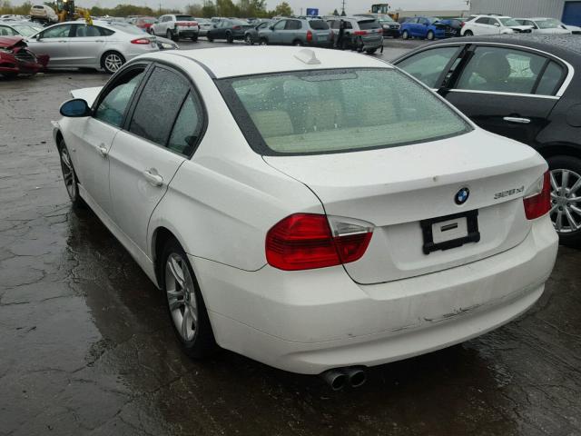 WBAVC93578K042221 - 2008 BMW 328 XI WHITE photo 3