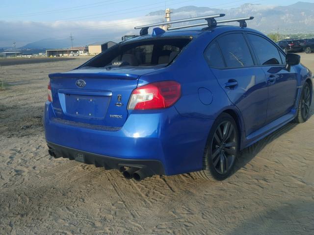 JF1VA1E62G9821151 - 2016 SUBARU WRX PREMIU BLUE photo 4