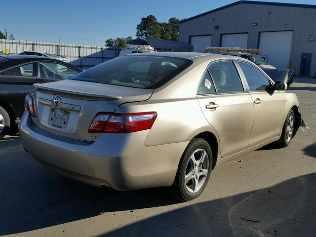 4T1BE46K87U008128 - 2007 TOYOTA CAMRY NEW BEIGE photo 4