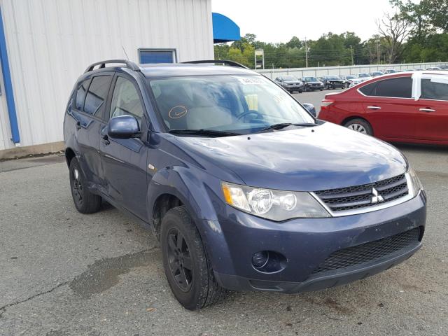 JA4MS31X27U012950 - 2007 MITSUBISHI OUTLANDER BLUE photo 1