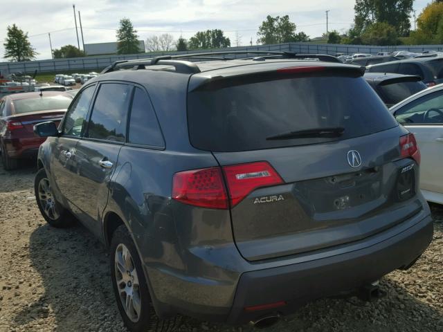 2HNYD28457H530152 - 2007 ACURA MDX TECHNO GRAY photo 3