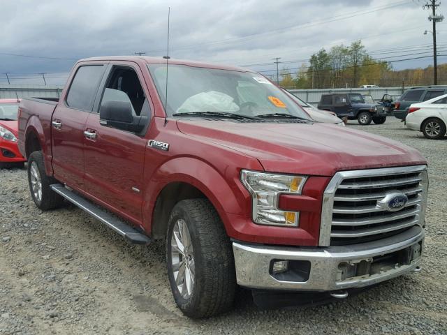 1FTEW1EG5GFD51459 - 2016 FORD F150 SUPER RED photo 1