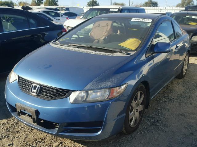 2HGFG1B63AH507583 - 2010 HONDA CIVIC LX BLUE photo 2