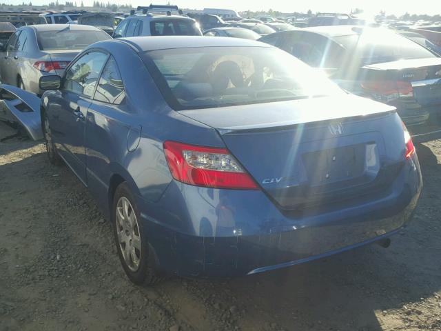 2HGFG1B63AH507583 - 2010 HONDA CIVIC LX BLUE photo 3