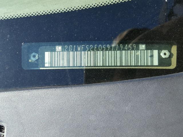 2G1WF52E059119459 - 2005 CHEVROLET IMPALA 金色 照片 10