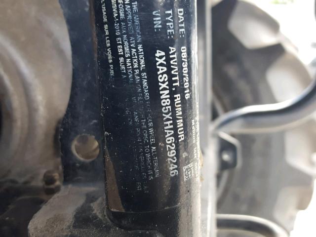 4XASXN85XHA629246 - 2017 POLARIS SPORTSMAN 蓝色 照片 10