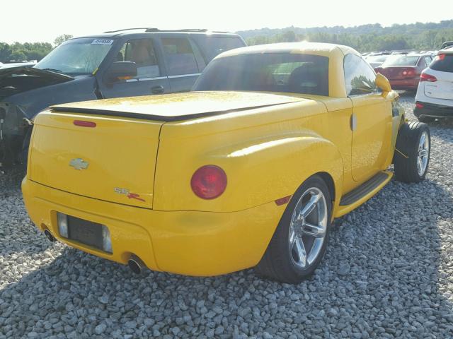 1GCES14H05B118003 - 2005 CHEVROLET SSR YELLOW photo 4