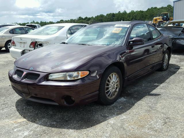 1G2WP12K32F229688 - 2002 PONTIAC GRAND PRIX MAROON photo 2