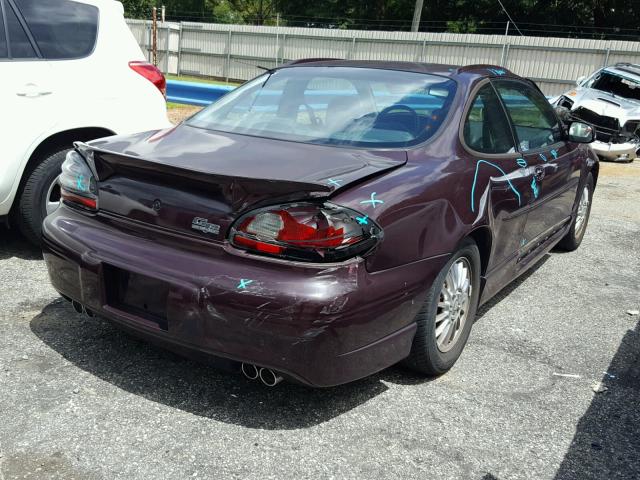1G2WP12K32F229688 - 2002 PONTIAC GRAND PRIX MAROON photo 4