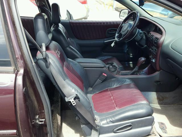 1G2WP12K32F229688 - 2002 PONTIAC GRAND PRIX MAROON photo 5