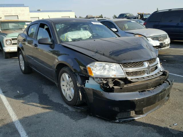 1C3CDZABXDN753702 - 2013 DODGE AVENGER SE BLACK photo 1