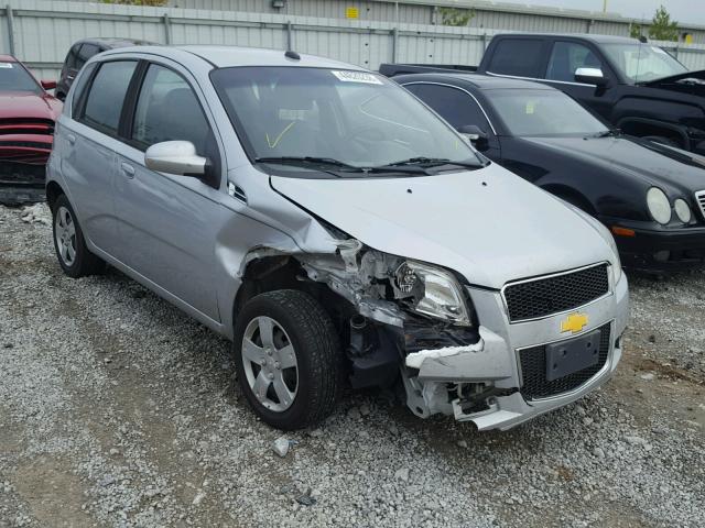 KL1TD6DE8AB100290 - 2010 CHEVROLET AVEO LS SILVER photo 9